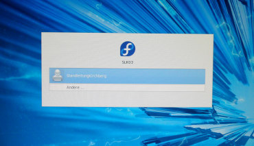 Fedora 14 - Anmeldebildschirm Bild